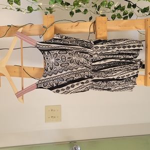 Xhilaration Black and White Romper XS